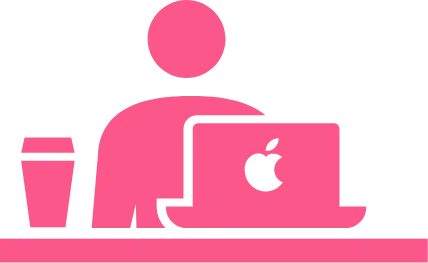 パソコン一台でできるから時間や場所に縛られず働ける